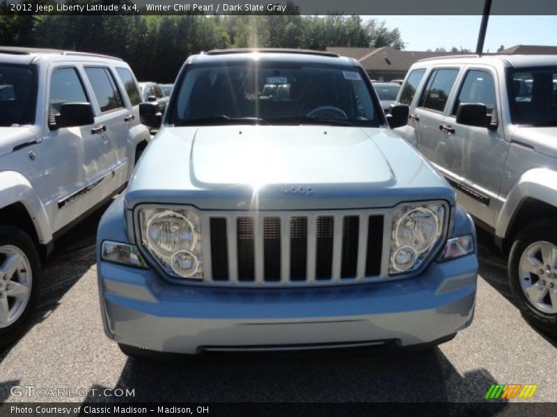 Winter Chill Pearl / Dark Slate Gray 2012 Jeep Liberty Latitude 4x4