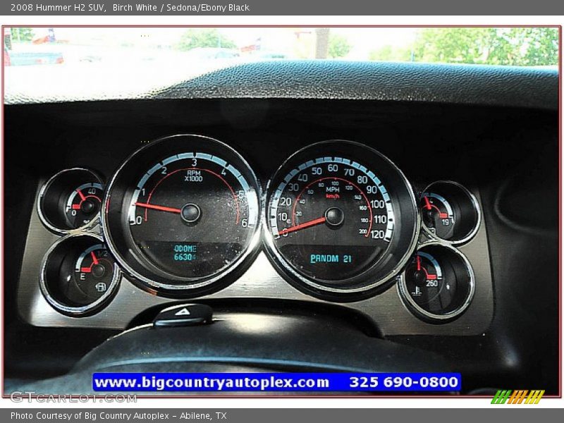 Birch White / Sedona/Ebony Black 2008 Hummer H2 SUV