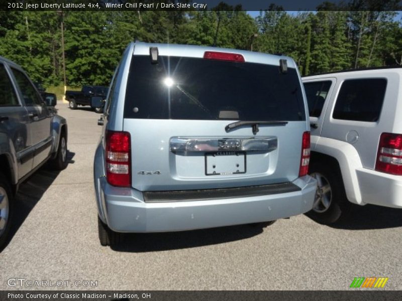 Winter Chill Pearl / Dark Slate Gray 2012 Jeep Liberty Latitude 4x4