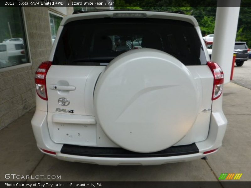 Blizzard White Pearl / Ash 2012 Toyota RAV4 Limited 4WD