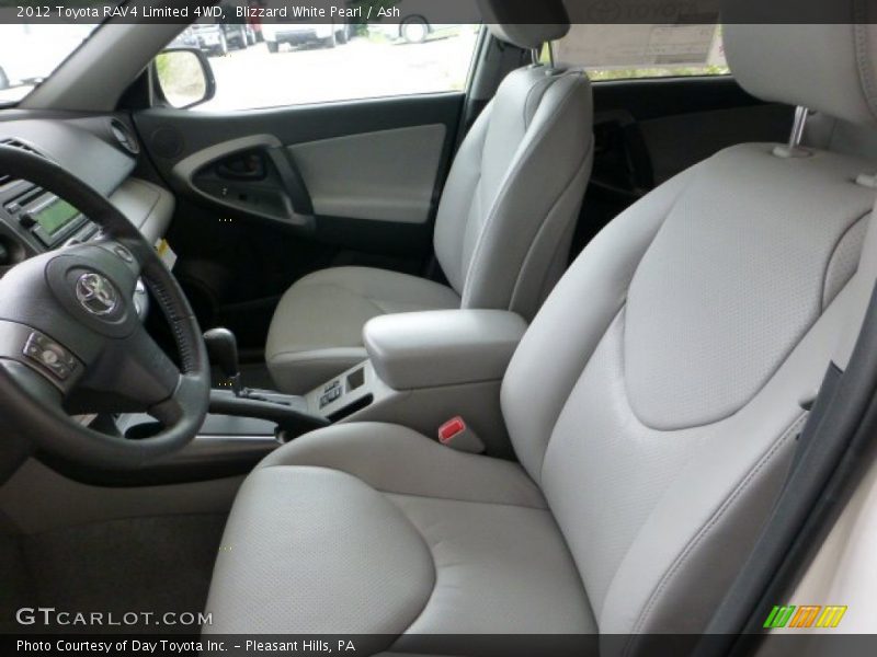 Blizzard White Pearl / Ash 2012 Toyota RAV4 Limited 4WD