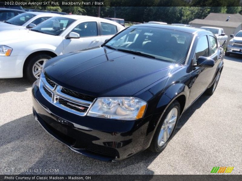 Blackberry Pearl / Black 2012 Dodge Avenger SXT Plus