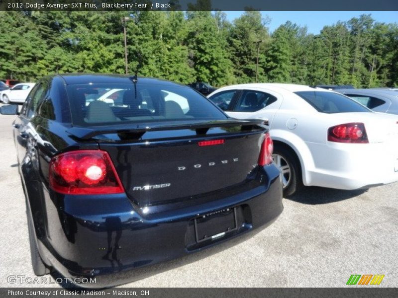 Blackberry Pearl / Black 2012 Dodge Avenger SXT Plus