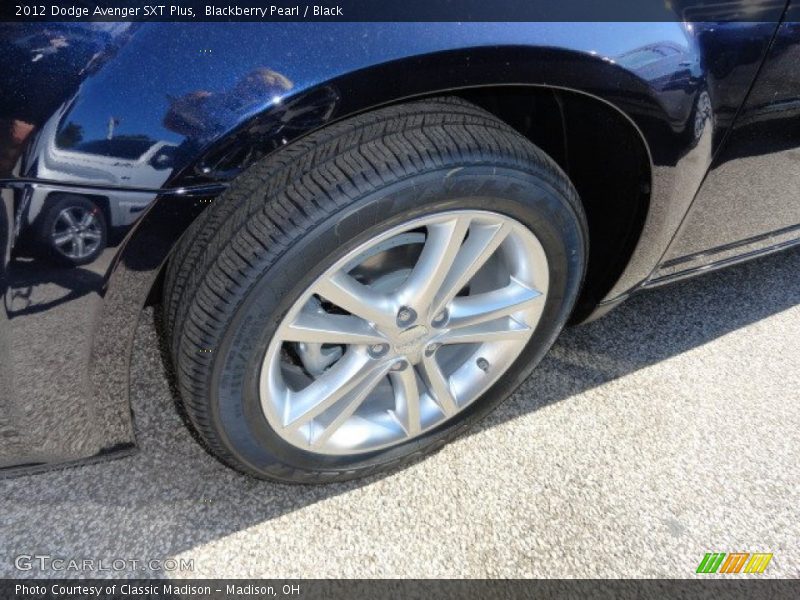 Blackberry Pearl / Black 2012 Dodge Avenger SXT Plus