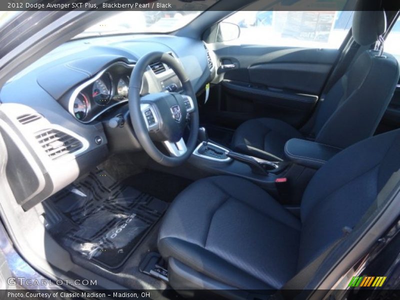 Blackberry Pearl / Black 2012 Dodge Avenger SXT Plus