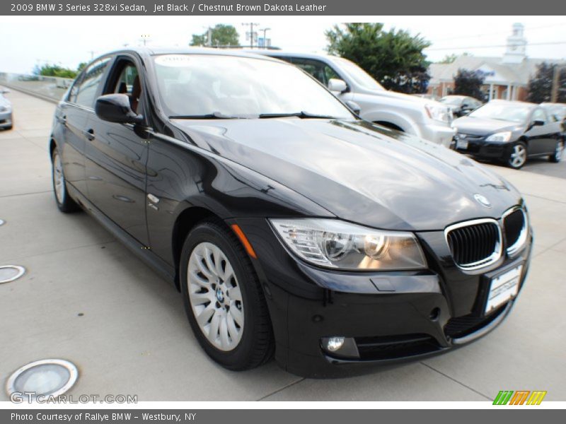 Jet Black / Chestnut Brown Dakota Leather 2009 BMW 3 Series 328xi Sedan