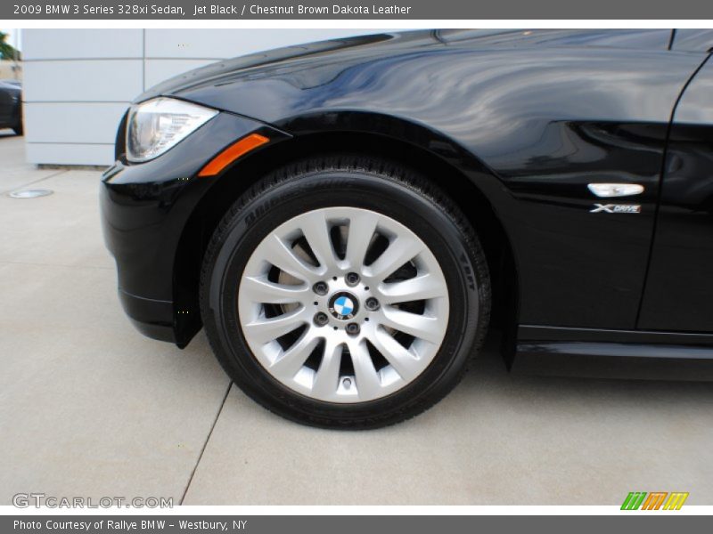 Jet Black / Chestnut Brown Dakota Leather 2009 BMW 3 Series 328xi Sedan