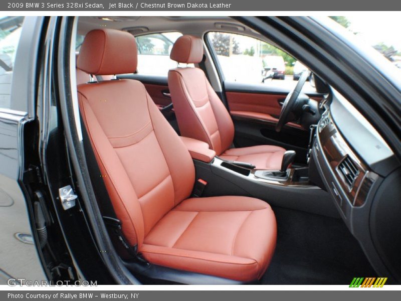 Jet Black / Chestnut Brown Dakota Leather 2009 BMW 3 Series 328xi Sedan