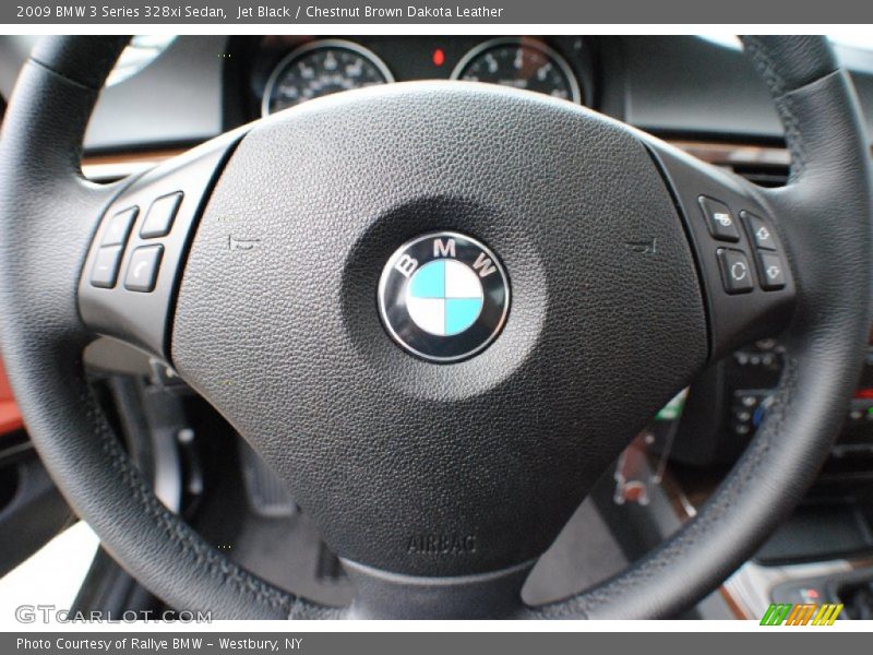 Jet Black / Chestnut Brown Dakota Leather 2009 BMW 3 Series 328xi Sedan
