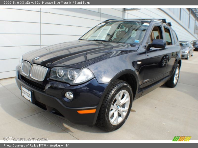 Monaco Blue Metallic / Sand Beige 2009 BMW X3 xDrive30i