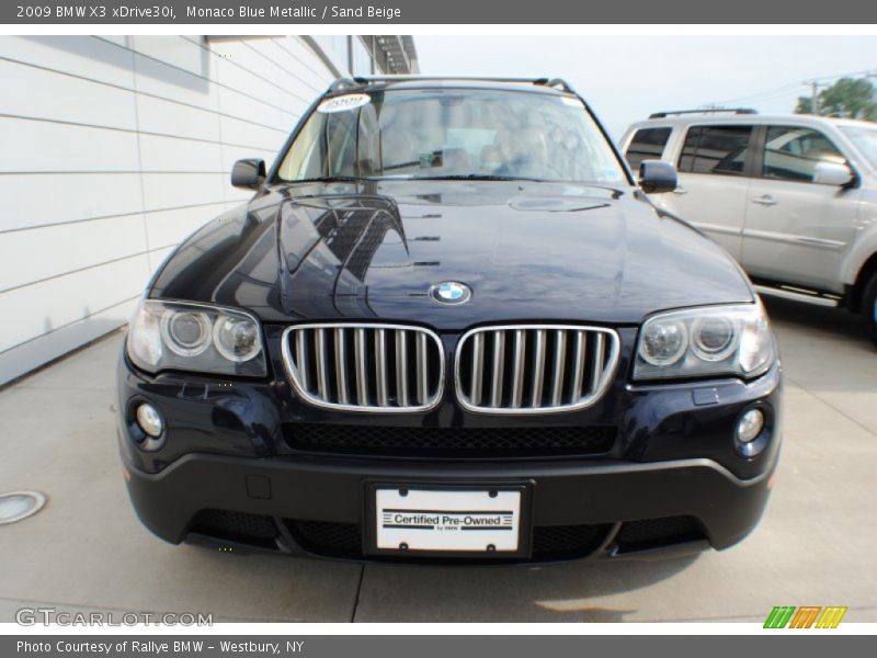 Monaco Blue Metallic / Sand Beige 2009 BMW X3 xDrive30i
