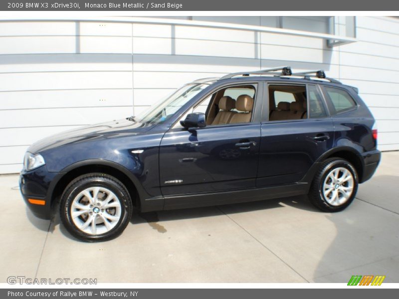 Monaco Blue Metallic / Sand Beige 2009 BMW X3 xDrive30i