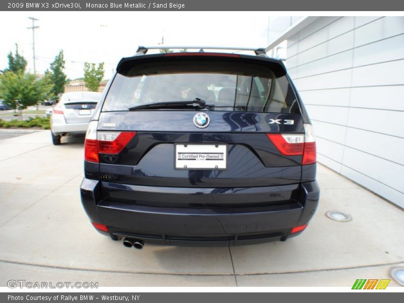 Monaco Blue Metallic / Sand Beige 2009 BMW X3 xDrive30i