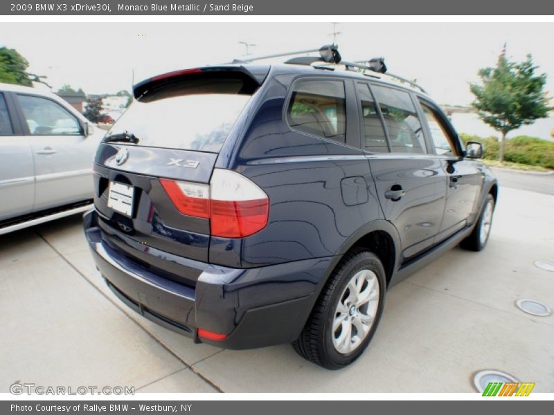 Monaco Blue Metallic / Sand Beige 2009 BMW X3 xDrive30i