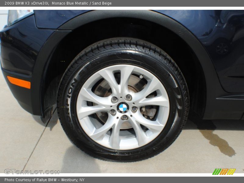 Monaco Blue Metallic / Sand Beige 2009 BMW X3 xDrive30i