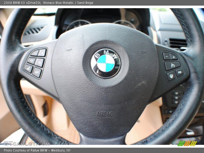 Monaco Blue Metallic / Sand Beige 2009 BMW X3 xDrive30i