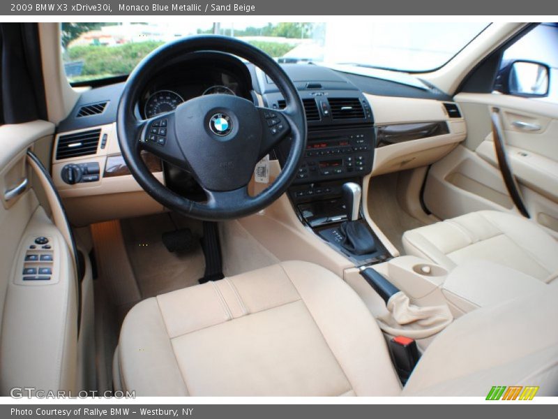 Monaco Blue Metallic / Sand Beige 2009 BMW X3 xDrive30i