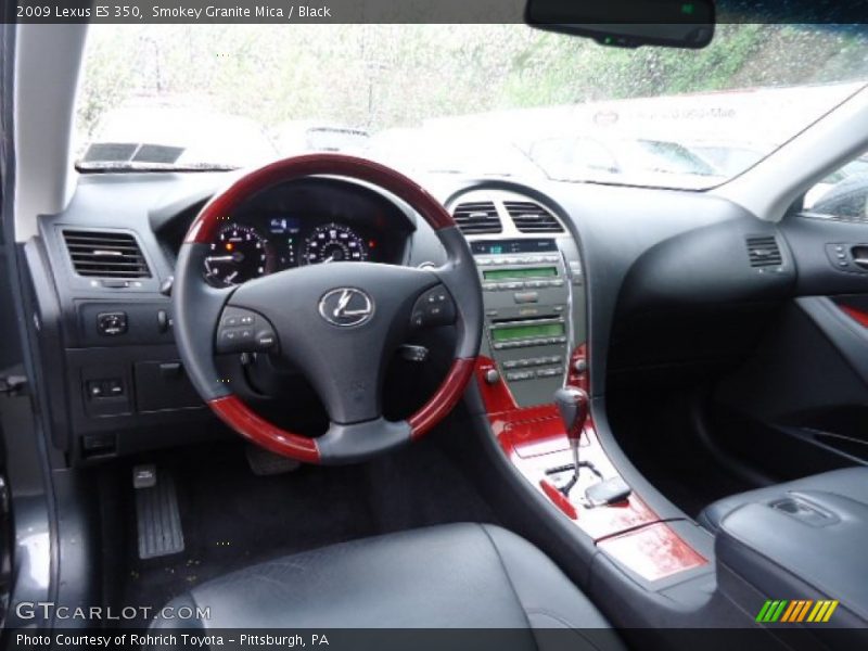 Smokey Granite Mica / Black 2009 Lexus ES 350