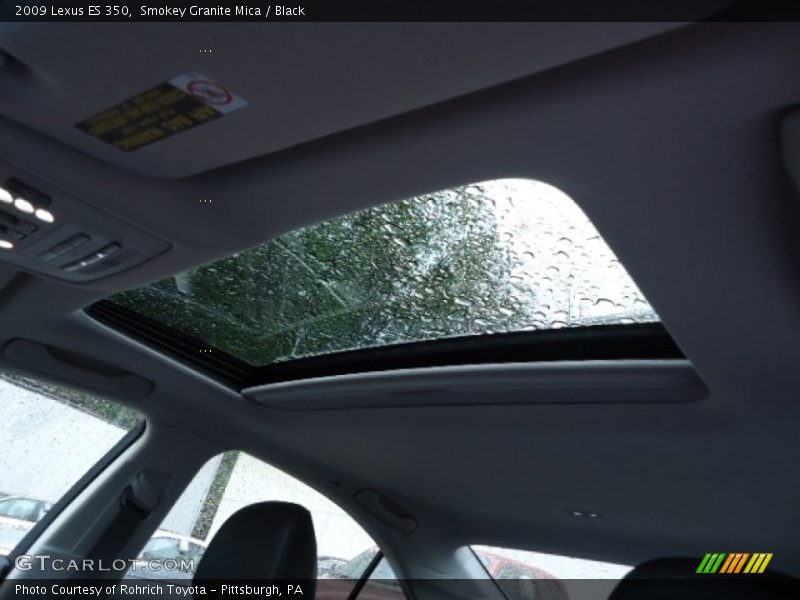 Smokey Granite Mica / Black 2009 Lexus ES 350