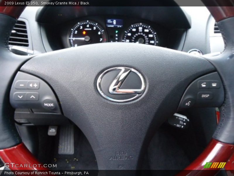Smokey Granite Mica / Black 2009 Lexus ES 350