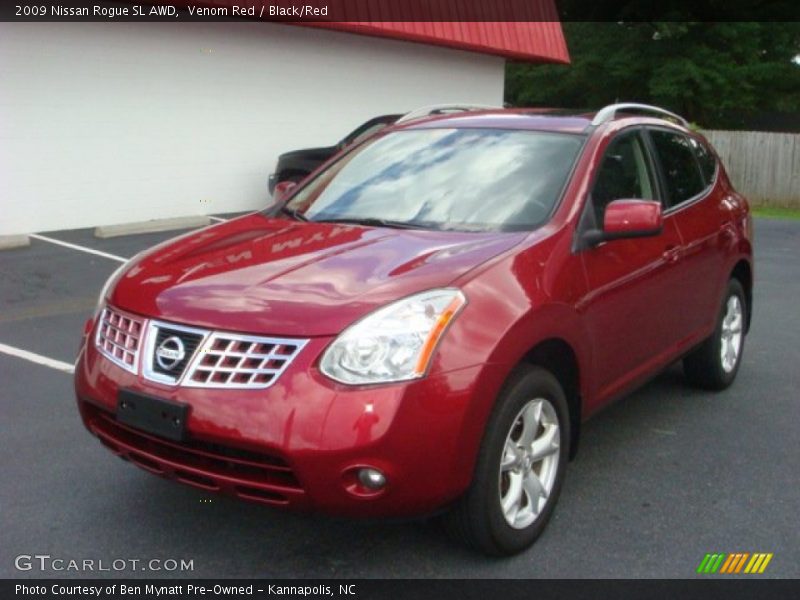 Venom Red / Black/Red 2009 Nissan Rogue SL AWD