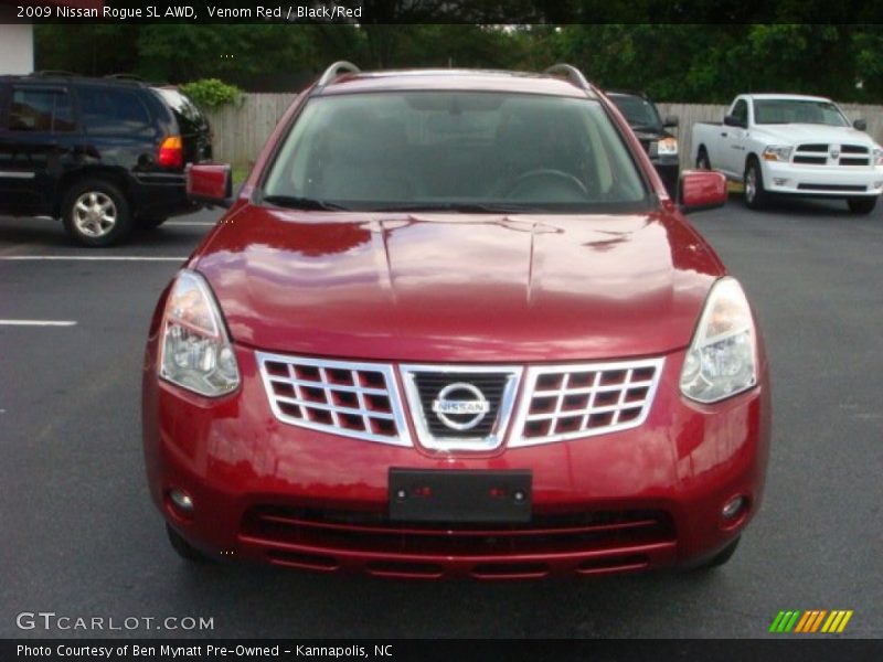 Venom Red / Black/Red 2009 Nissan Rogue SL AWD