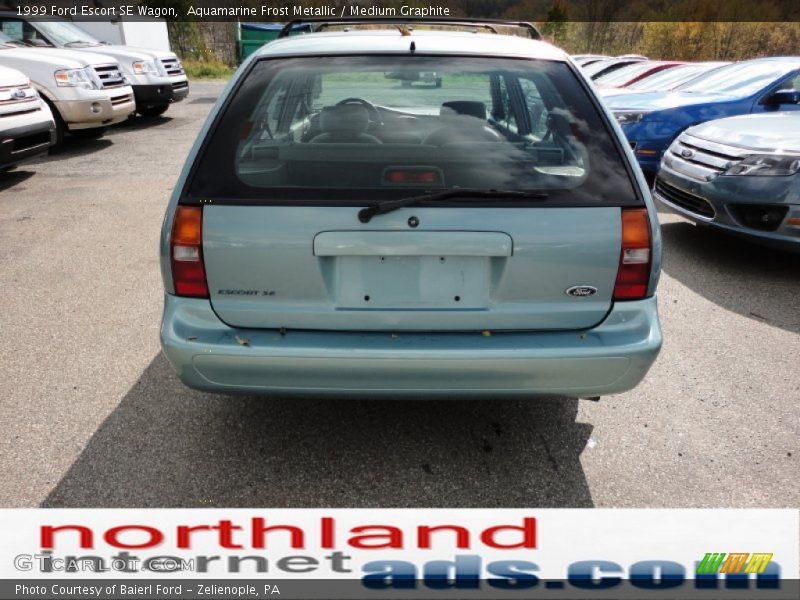 Aquamarine Frost Metallic / Medium Graphite 1999 Ford Escort SE Wagon