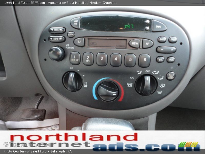 Aquamarine Frost Metallic / Medium Graphite 1999 Ford Escort SE Wagon
