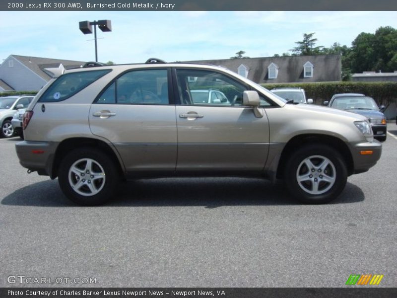 Burnished Gold Metallic / Ivory 2000 Lexus RX 300 AWD
