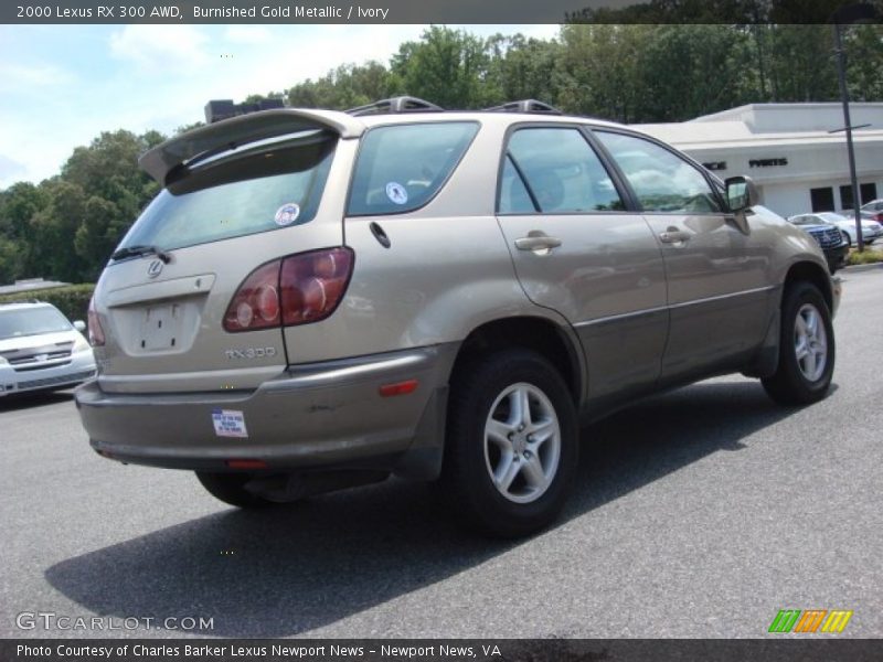 Burnished Gold Metallic / Ivory 2000 Lexus RX 300 AWD