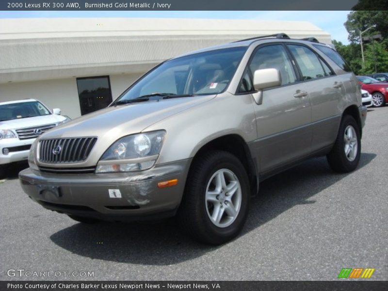 Burnished Gold Metallic / Ivory 2000 Lexus RX 300 AWD