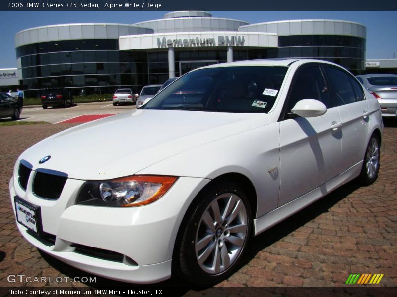 Alpine White / Beige 2006 BMW 3 Series 325i Sedan
