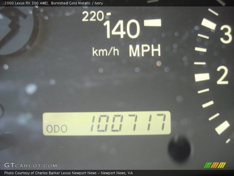 Burnished Gold Metallic / Ivory 2000 Lexus RX 300 AWD