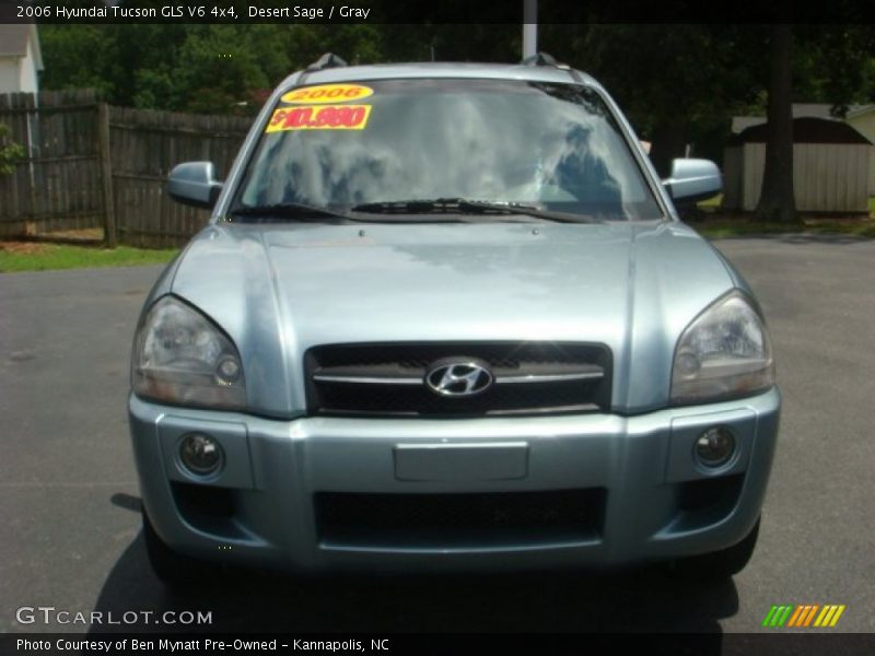 Desert Sage / Gray 2006 Hyundai Tucson GLS V6 4x4