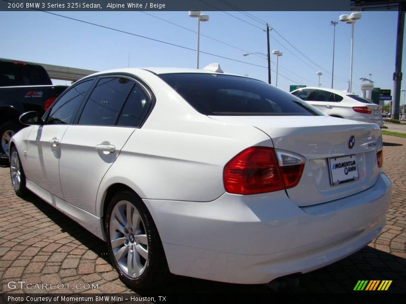 Alpine White / Beige 2006 BMW 3 Series 325i Sedan