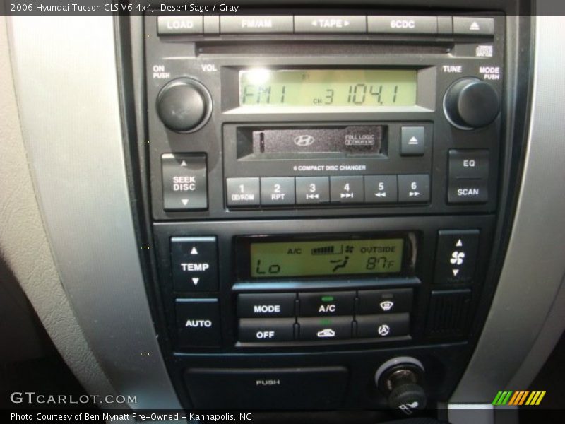 Desert Sage / Gray 2006 Hyundai Tucson GLS V6 4x4