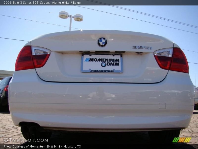 Alpine White / Beige 2006 BMW 3 Series 325i Sedan