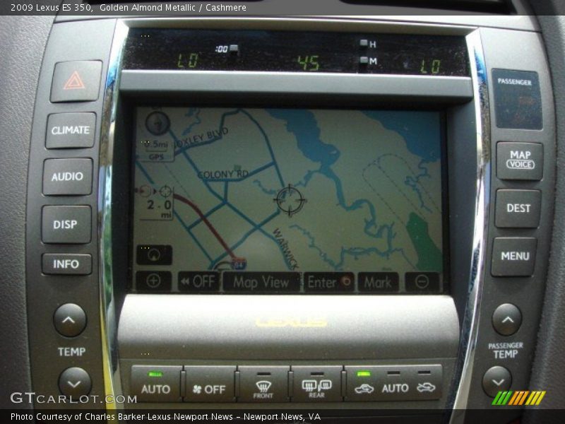 Golden Almond Metallic / Cashmere 2009 Lexus ES 350