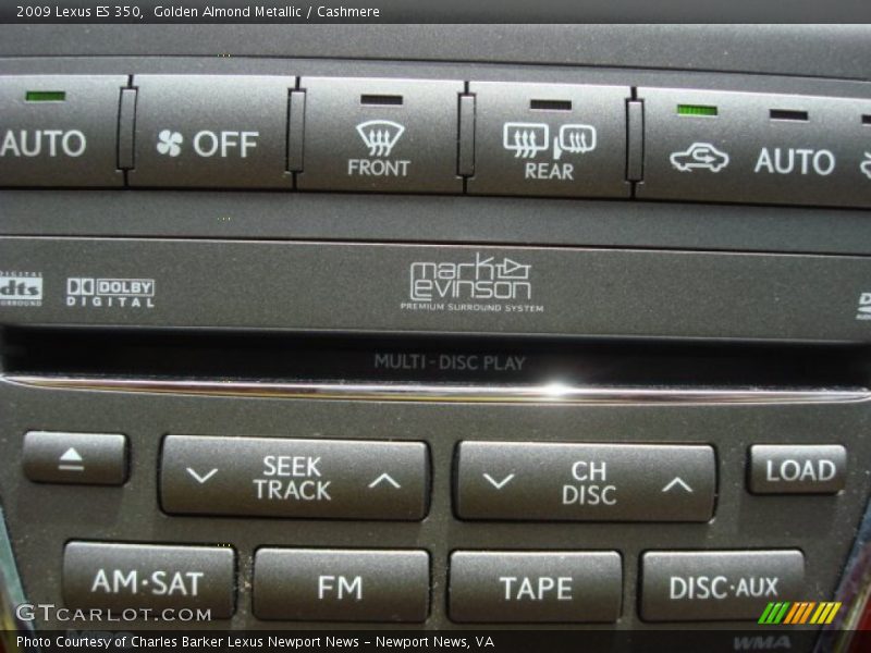 Golden Almond Metallic / Cashmere 2009 Lexus ES 350