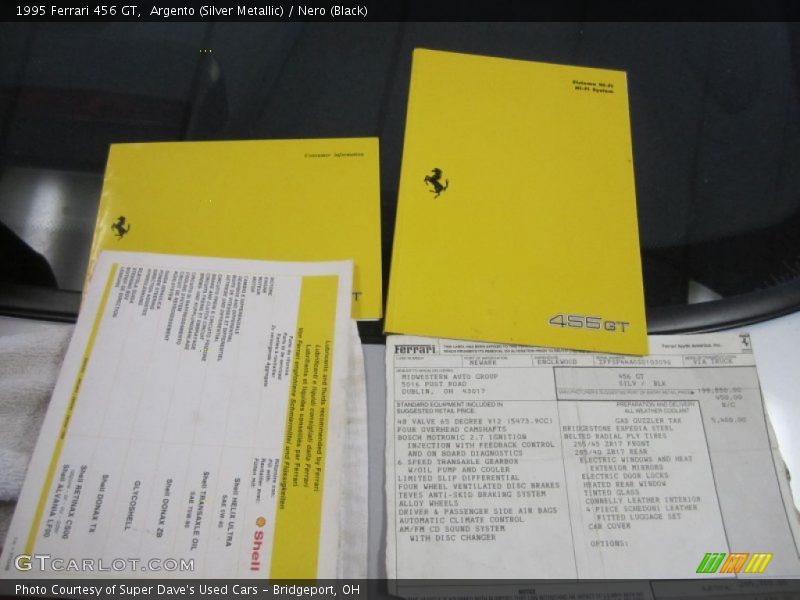  1995 456 GT Window Sticker