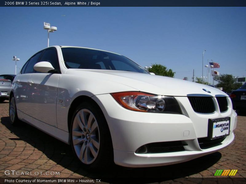 Alpine White / Beige 2006 BMW 3 Series 325i Sedan