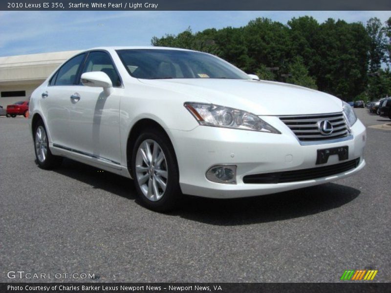 Starfire White Pearl / Light Gray 2010 Lexus ES 350