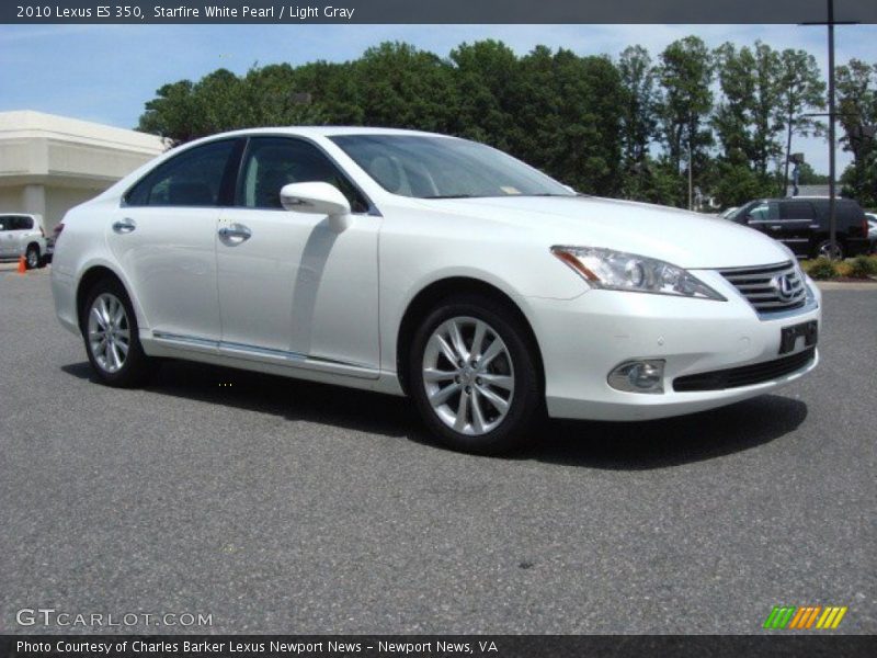 Starfire White Pearl / Light Gray 2010 Lexus ES 350