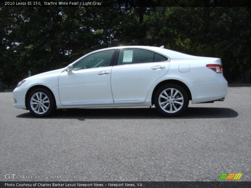 Starfire White Pearl / Light Gray 2010 Lexus ES 350
