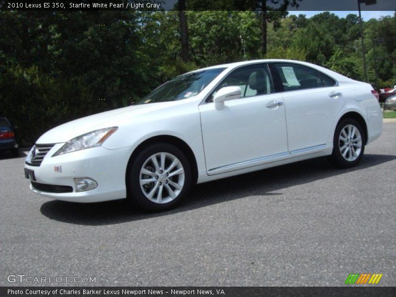 Starfire White Pearl / Light Gray 2010 Lexus ES 350