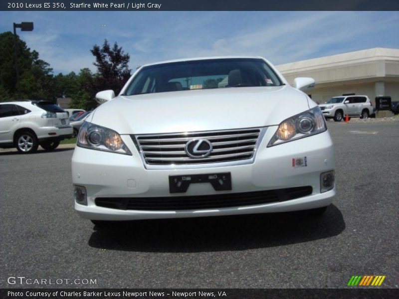 Starfire White Pearl / Light Gray 2010 Lexus ES 350