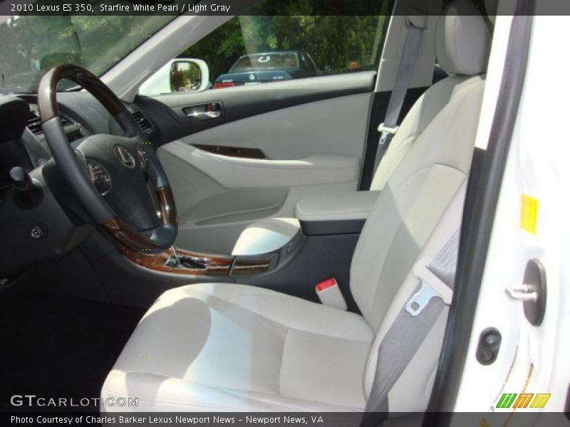 Starfire White Pearl / Light Gray 2010 Lexus ES 350