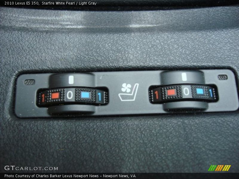 Starfire White Pearl / Light Gray 2010 Lexus ES 350