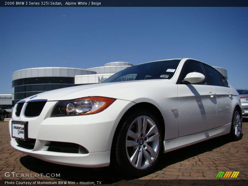 Alpine White / Beige 2006 BMW 3 Series 325i Sedan