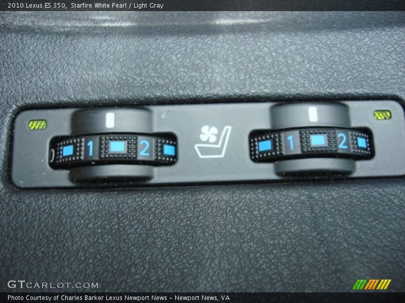 Starfire White Pearl / Light Gray 2010 Lexus ES 350